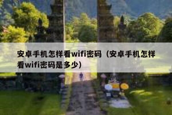 安卓手机怎样看wifi密码（安卓手机怎样看wifi密码是多少） 第1张