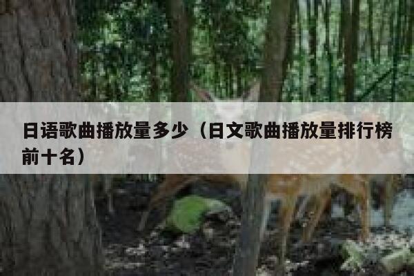 日语歌曲播放量多少(日文歌曲播放量排行榜前十名) 第1张 日语歌曲播放量多少(日文歌曲播放量排行榜前十名) 第1张