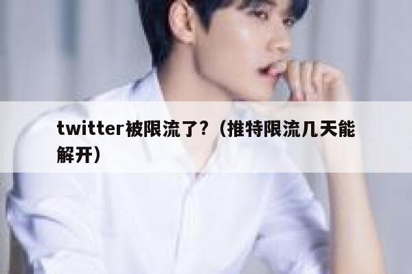 twitter被限流了?（推特限流几天能解开） 第1张