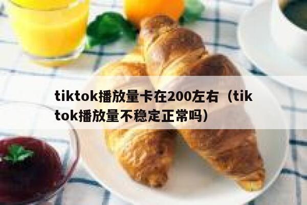 tiktok播放量卡在200左右(tiktok播放量不稳定正常吗) 第1张 tiktok播放量卡在200左右(tiktok播放量不稳定正常吗) 第1张