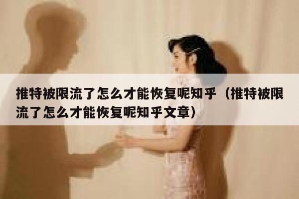 推特被限流了怎么才能恢复呢知乎（推特被限流了怎么才能恢复呢知乎文章） 第1张