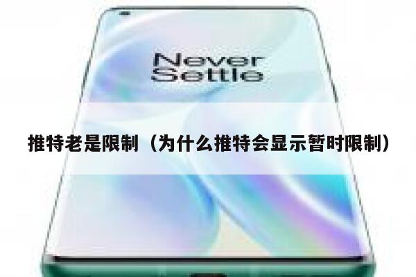 推特老是限制（为什么推特会显示暂时限制） 第1张