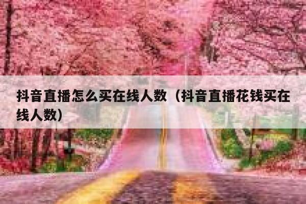 抖音直播怎么买在线人数（抖音直播花钱买在线人数） 第1张