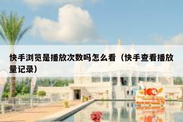 快手浏览是播放次数吗怎么看（快手查看播放量记录） 第1张