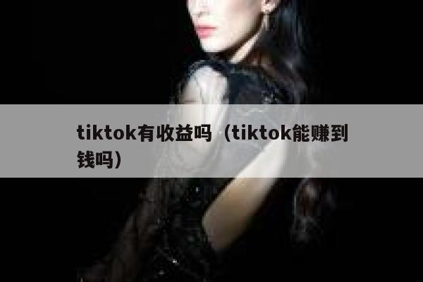 tiktok有收益吗（tiktok能赚到钱吗） 第1张