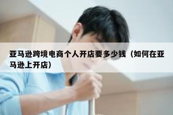 亚马逊跨境电商个人开店要多少钱（如何在亚马逊上开店） 第1张