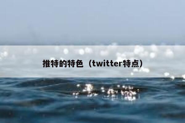 推特的特色（twitter特点） 第1张