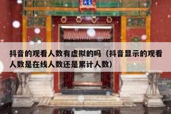 抖音的观看人数有虚拟的吗(抖音显示的观看人数是在线人数还是累计人数) 第1张 抖音的观看人数有虚拟的吗(抖音显示的观看人数是在线人数还是累计人数) 第1张