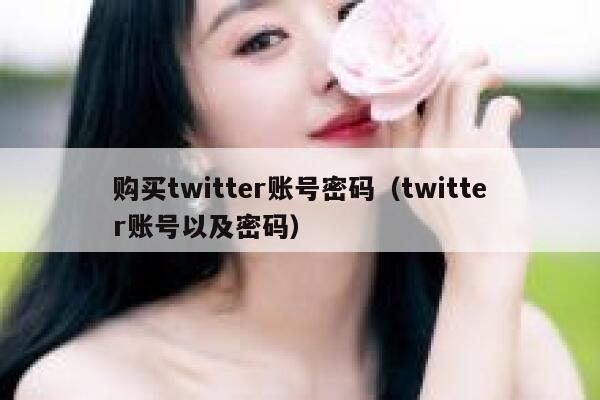 购买twitter账号密码（twitter账号以及密码） 第1张
