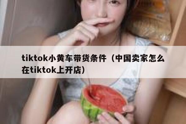 tiktok小黄车带货条件（中国卖家怎么在tiktok上开店） 第1张