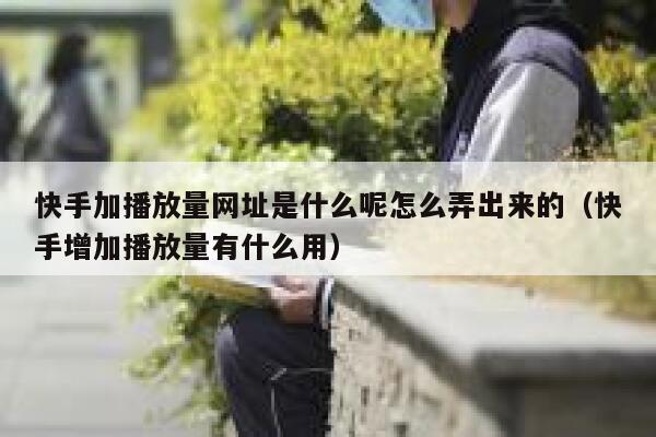 快手加播放量网址是什么呢怎么弄出来的（快手增加播放量有什么用） 第1张
