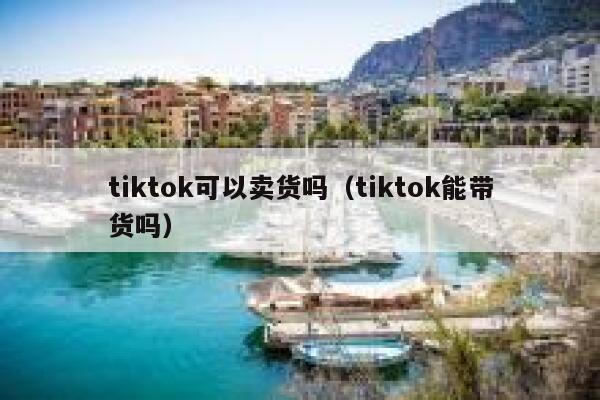 tiktok可以卖货吗（tiktok能带货吗） 第1张