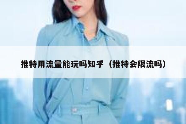 推特用流量能玩吗知乎（推特会限流吗） 第1张