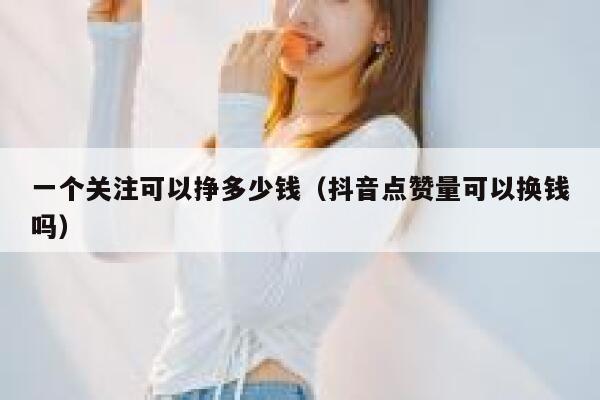 一个关注可以挣多少钱（抖音点赞量可以换钱吗） 第1张