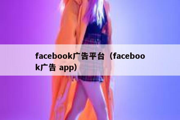 facebook广告平台（facebook广告 app） 第1张