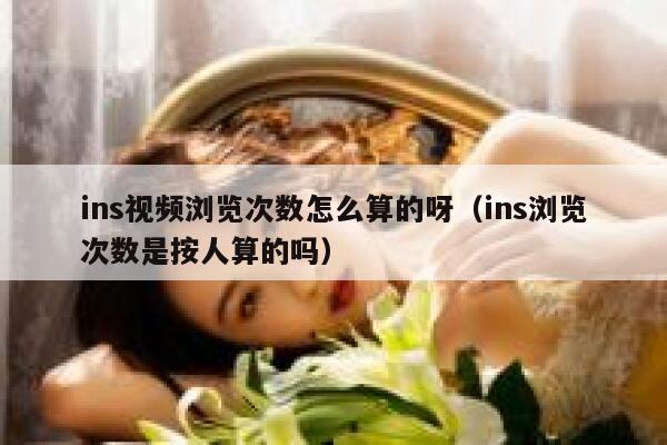 ins视频浏览次数怎么算的呀（ins浏览次数是按人算的吗） 第1张