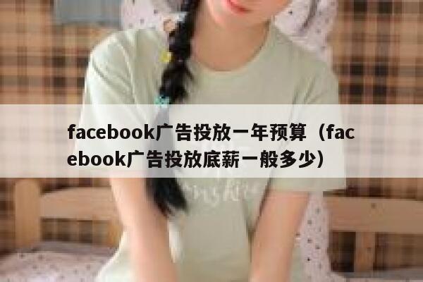 facebook广告投放一年预算（facebook广告投放底薪一般多少） 第1张