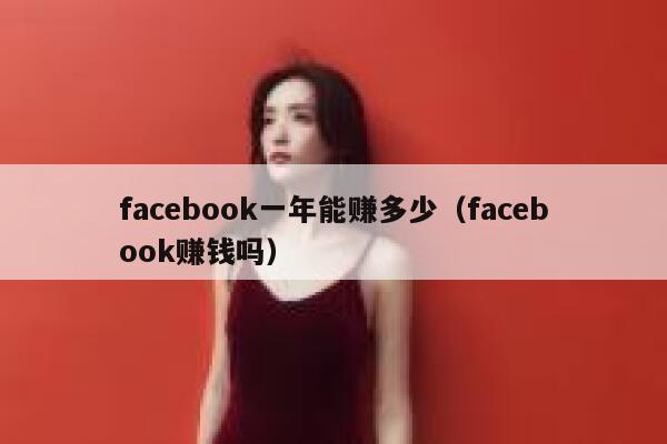 facebook一年能赚多少（facebook赚钱吗） 第1张