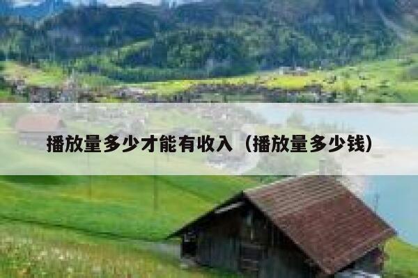 播放量多少才能有收入（播放量多少钱） 第1张