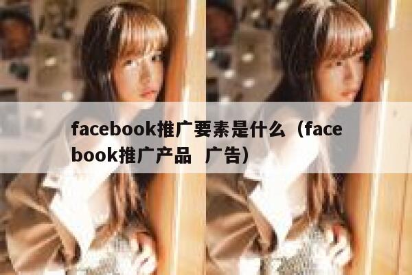 facebook推广要素是什么（facebook推广产品  广告） 第1张