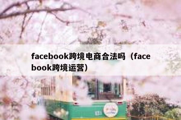 facebook跨境电商合法吗（facebook跨境运营） 第1张