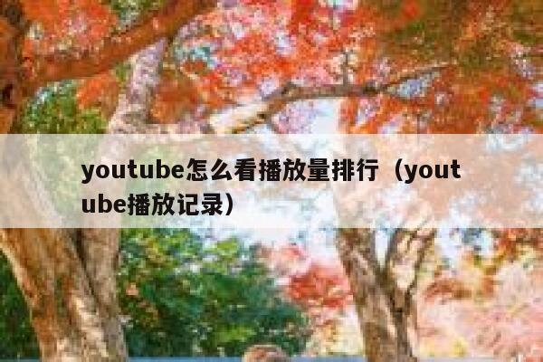youtube怎么看播放量排行（youtube播放记录） 第1张