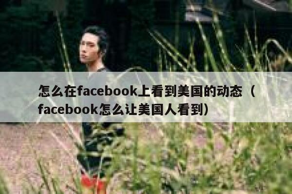 怎么在facebook上看到美国的动态（facebook怎么让美国人看到） 第1张