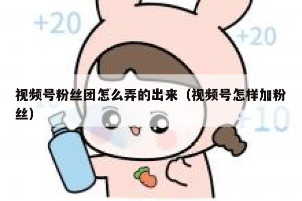 视频号粉丝团怎么弄的出来（视频号怎样加粉丝） 第1张