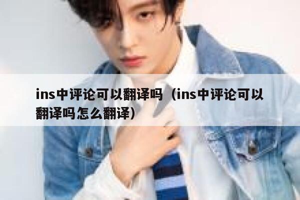 ins中评论可以翻译吗（ins中评论可以翻译吗怎么翻译） 第1张