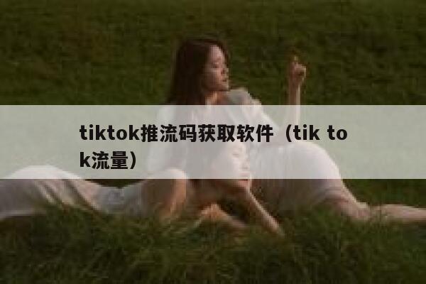 tiktok推流码获取软件（tik tok流量） 第1张