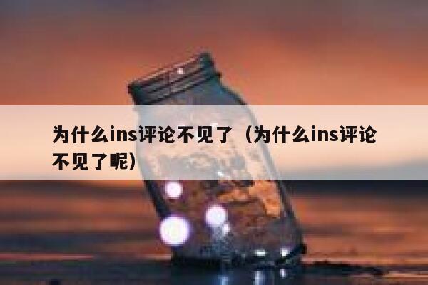 为什么ins评论不见了（为什么ins评论不见了呢） 第1张