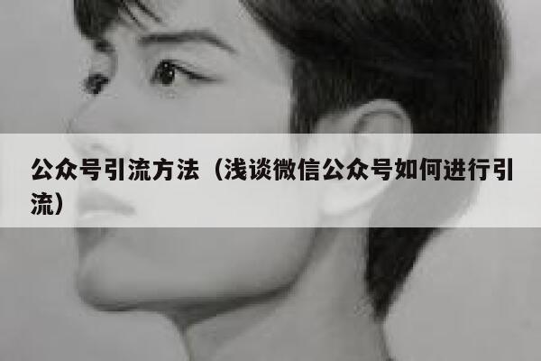 公众号引流方法（浅谈微信公众号如何进行引流） 第1张