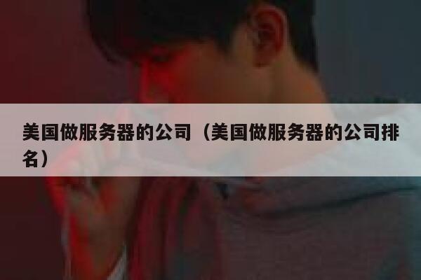 美国做服务器的公司（美国做服务器的公司排名） 第1张