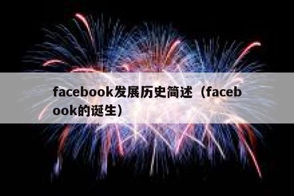 facebook发展历史简述（facebook的诞生） 第1张