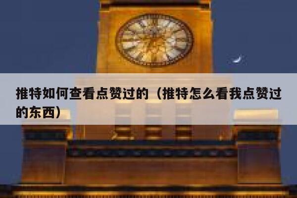 推特如何查看点赞过的（推特怎么看我点赞过的东西） 第1张