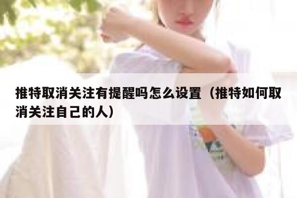 推特取消关注有提醒吗怎么设置（推特如何取消关注自己的人） 第1张