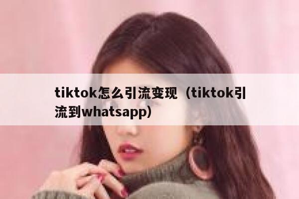 tiktok怎么引流变现（tiktok引流到whatsapp） 第1张
