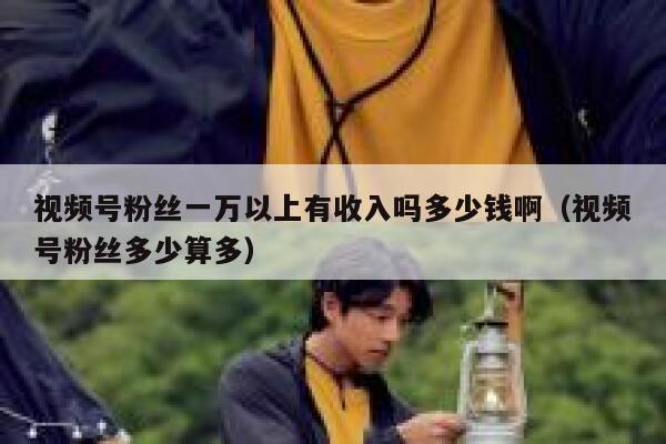 视频号粉丝一万以上有收入吗多少钱啊（视频号粉丝多少算多） 第1张