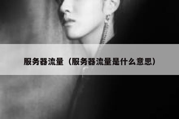 服务器流量（服务器流量是什么意思） 第1张