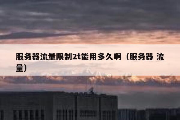 服务器流量限制2t能用多久啊（服务器 流量） 第1张
