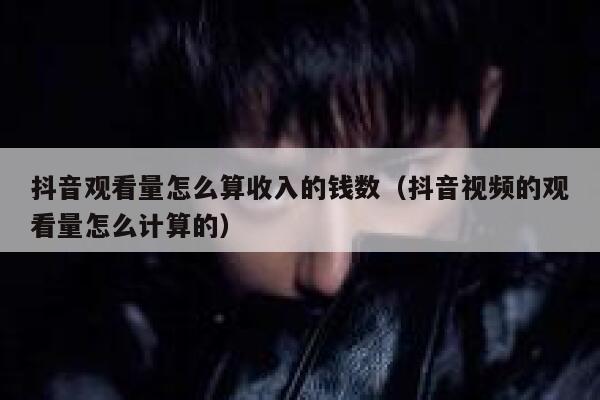 抖音观看量怎么算收入的钱数（抖音视频的观看量怎么计算的） 第1张
