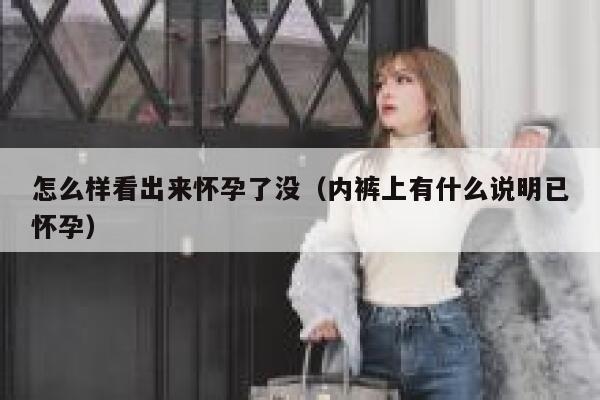怎么样看出来怀孕了没（内裤上有什么说明已怀孕） 第1张