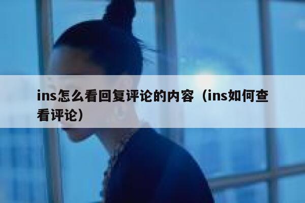 ins怎么看回复评论的内容（ins如何查看评论） 第1张