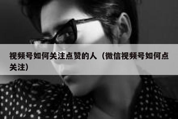 视频号如何关注点赞的人（微信视频号如何点关注） 第1张
