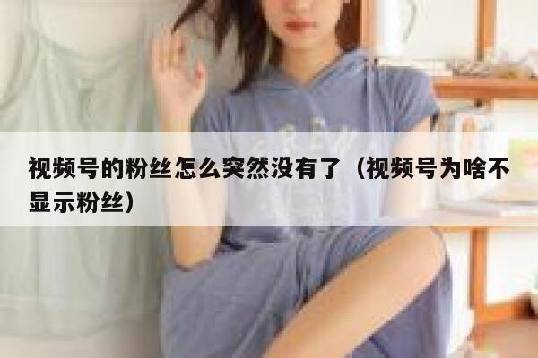 视频号的粉丝怎么突然没有了（视频号为啥不显示粉丝） 第1张