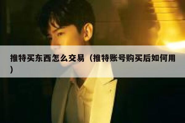 推特买东西怎么交易（推特账号购买后如何用） 第1张
