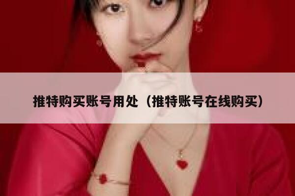 推特购买账号用处（推特账号在线购买） 第1张
