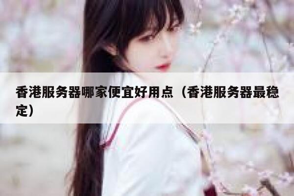 香港服务器哪家便宜好用点（香港服务器最稳定） 第1张