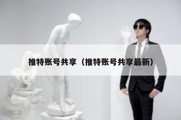 推特账号共享（推特账号共享最新） 第1张