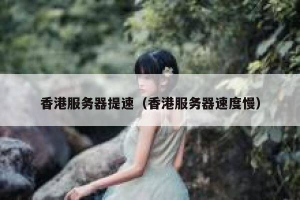 香港服务器提速（香港服务器速度慢） 第1张